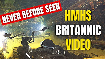 Nooit eerder vertoonde beelden van het wrak van de Britannic!