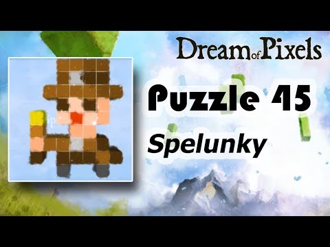 Прохождение Dream of Pixels - Puzzle 45 (Spelunky)