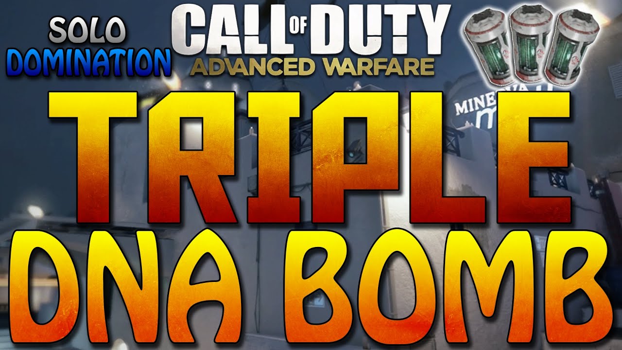COD Advanced Warfare - SOLO "TRIPLE DNA BOMB" IN DOMINATION! (COD AW Triple DNA Bomb)