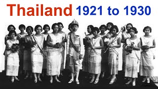 Thailand 1921 to 1930 | Rare Unseen Historical Photographs of Thailand (Siam) | Old Pics of Thailand