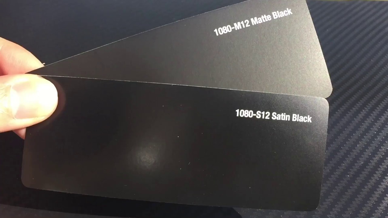 3M 1080 Matte Black vs Satin Black UltimateTuning.nl - YouTube