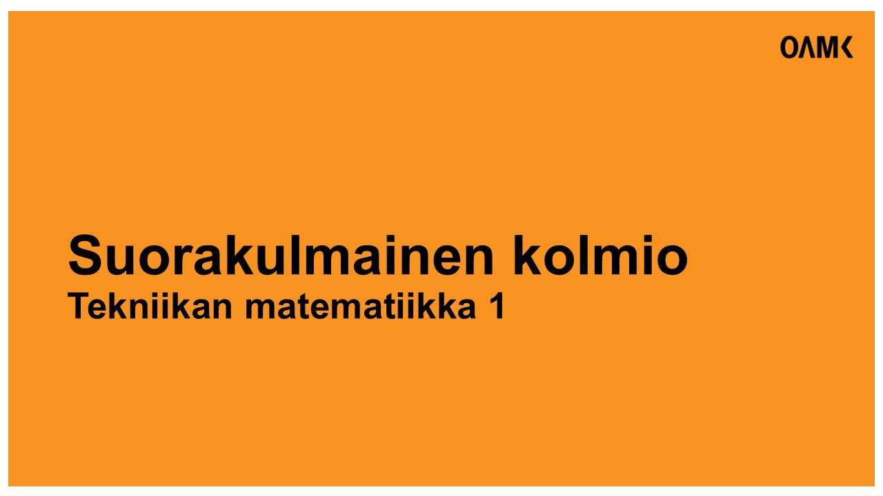 Suorakulmainen kolmio