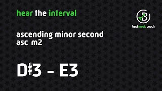 Hear the Interval: Ascending Minor Second D♯3 - E3