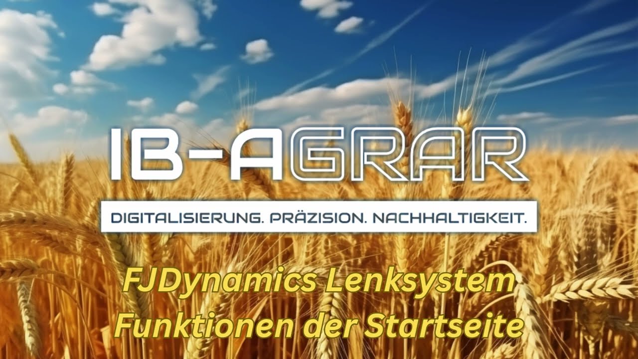 FJDynamics Lenksystem - Funktionen Startseite