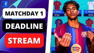 UCL FANTASY MATCHDAY 1 DEADLINE STREAM 🔥 screenshot 5