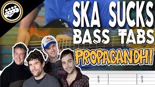 Propagandhi - Ska Sucks | Bass Cover With Tabs in the Video