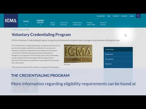 Credentialing: How to Apply