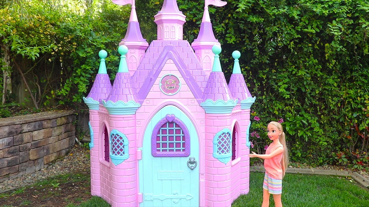 princess pretend play for kids in rapunzel doll pink disney princess invites
