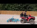 Quad bike - arena grading and flail mowing