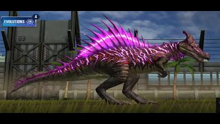Jurassic World PARASAUROLOPHUS+SPINOSAURUS=CHROMASPINUS #gaming #game #mobilegame #jurassicworld
