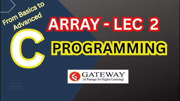 C Programming | Array - Lec 2 | Passing array elements to a function | GATE CSE | UGC NET | GATEWAY