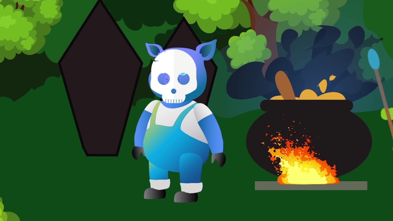 Pig Family Gummy Bear naughty pig Meet the witch and have magic