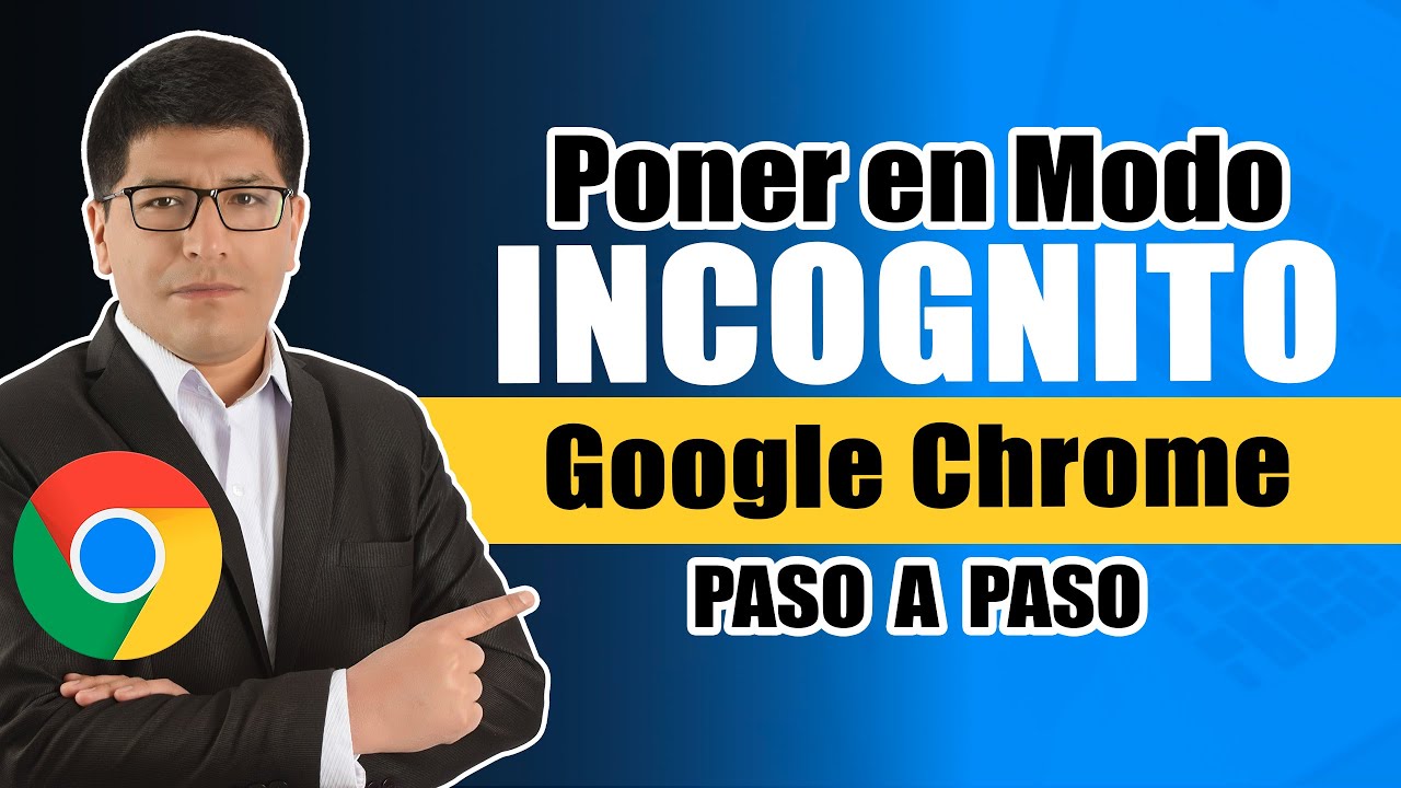 Cómo Poner Modo Incognito en Google Chrome en Computadora - YouTube