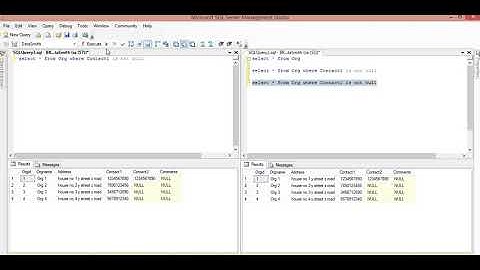 SELECT & ANSI_NULLS SETTINGS