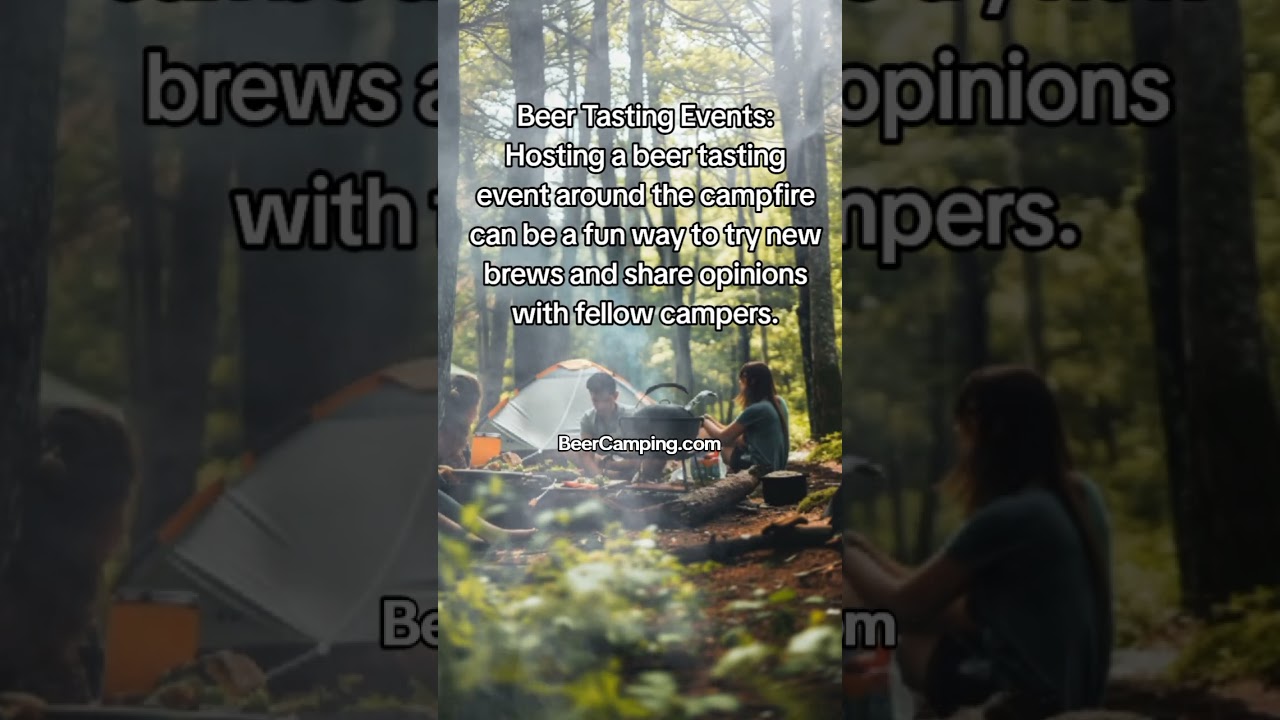 Hosting a beer tasting event around campfire? Fun way to try brews & share opinions with campers
