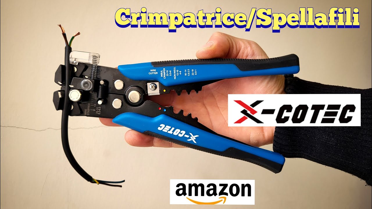 Pinza Spelafili Pieghevole 18 In 1, Pinza Spelafili Multifunzionale, Pinza Tagliacavi, Strumento Spelafili