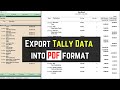 Exporting Tally Data to PDF Format: A Step-by-Step Guide