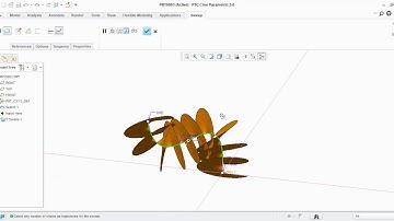 Sweep Using Trajpar (Relations) in PTC Creo