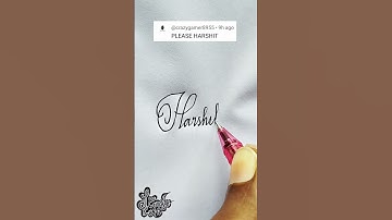 stylish name | Harshit | Calligraphy signature