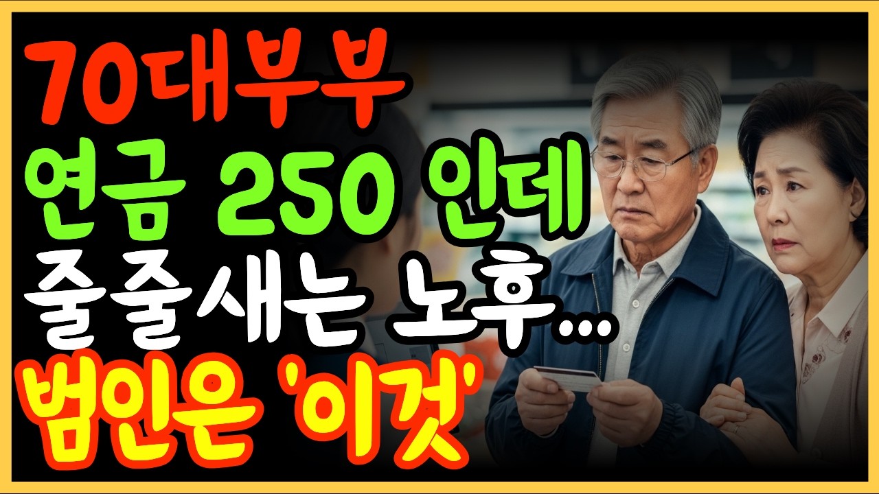 연금 250만원인데 잔액 부족 71세 부부가 피눈물 흘리며 찾아낸 '노후 도둑'의 정체 | 노후자금 | 노후파산