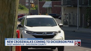 New crosswalks coming to Dickerson Pike in East Nashville, TN