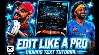 How to Edit Like a Pro in CapCut | Moving Text Tutorial 🔥 screenshot 3