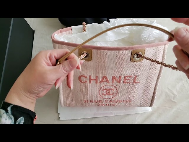 Bag of the Day 20: CHANEL Deauville Shopping Tote in Rose Clair Light Pink  20P1 2020 Pre Summer 