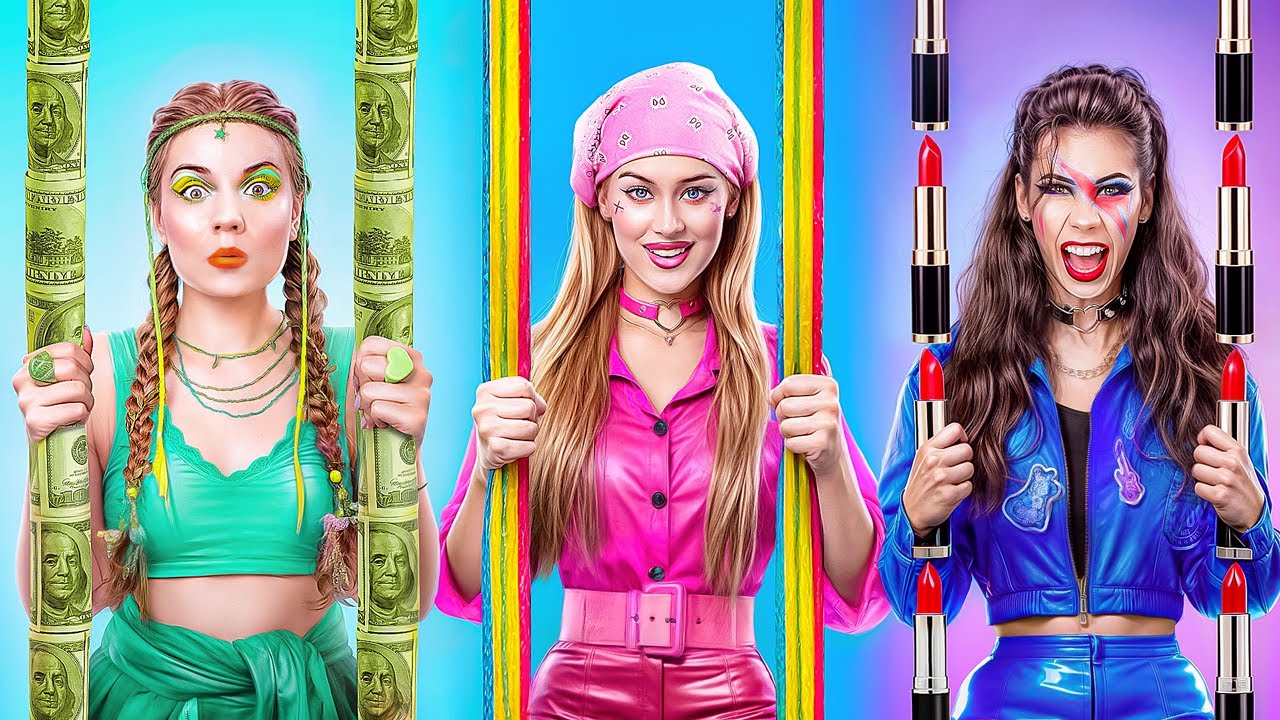 تحدي سجن اللون الواحد ! نجونا من أكثر حارس متشدد في العالم !