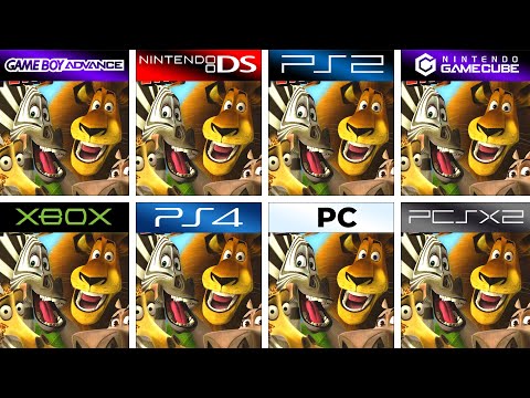 Madagascar 1 2005 GBA Vs DS Vs PS2 Vs GameCube Vs XBOX Vs PS4 Vs PC Vs PCSX2