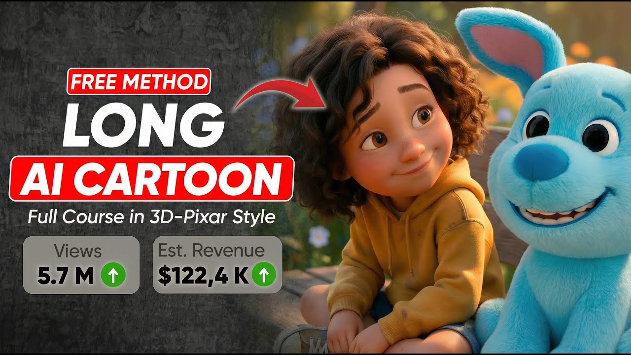 How to Create Long 3D Cartoon Animations With FREE AI (Consistent ...