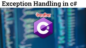 31 Exception handling in c# | Try Catch Finally in c#,
