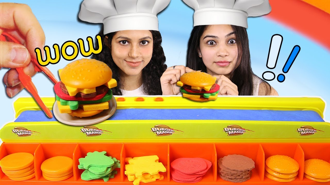 Who will win the burger mania game?? Mira or Tira?? Find it out!! [Tira  Mira] 