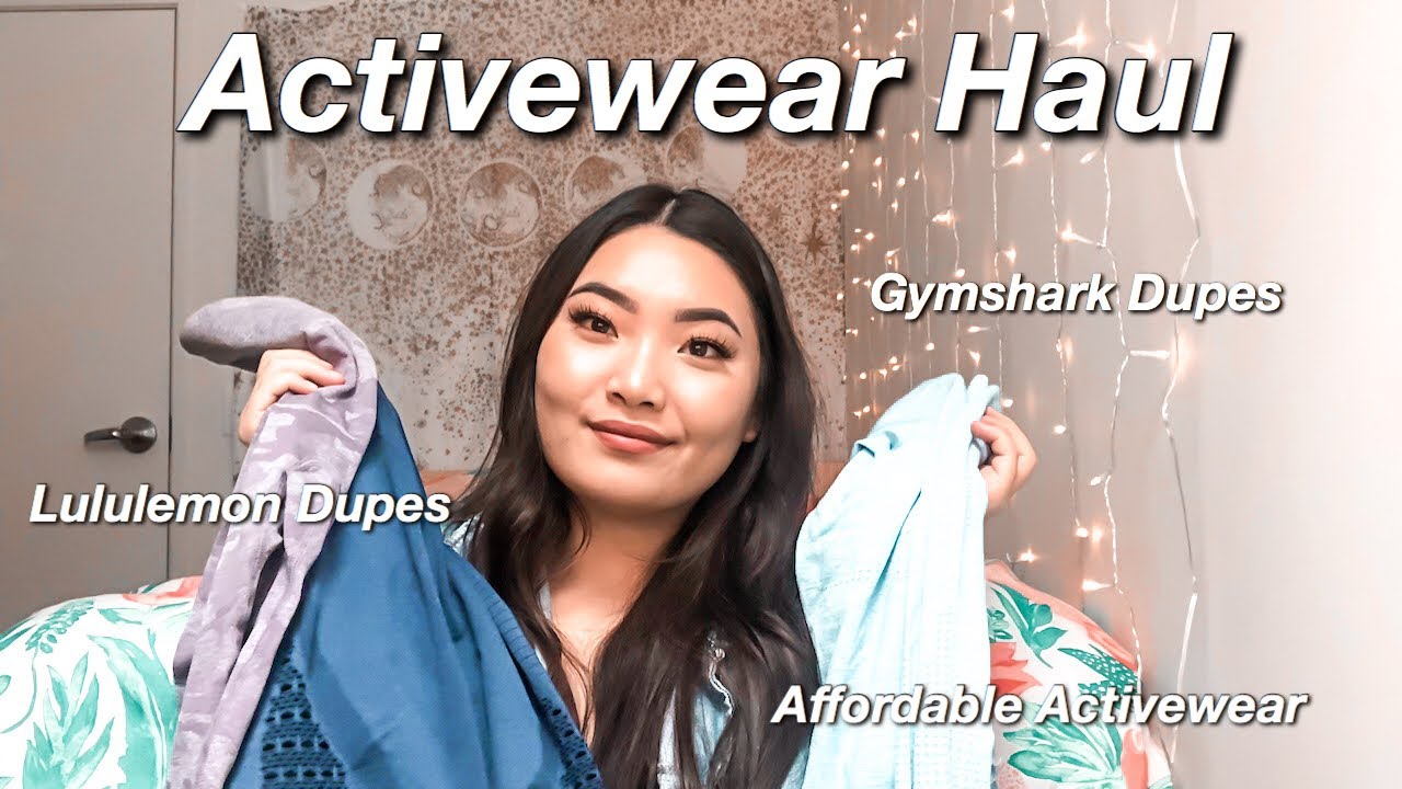 ALIEXPRESS ACTIVE WEAR HAUL GYMSHARK DUPES & LULULEMON DUPE 