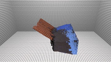 Three dimensional fluid simulator rendered with pbrt