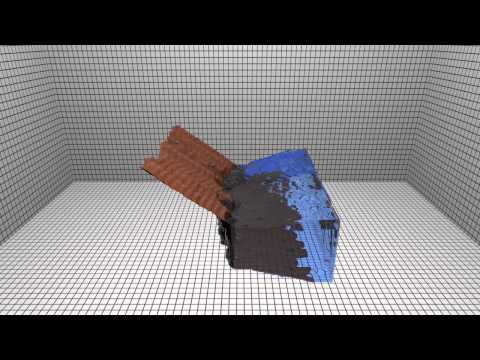 Three dimensional fluid simulator rendered with pbrt