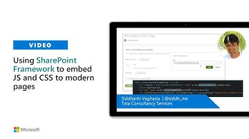 Using SharePoint Framework to embed JS and CSS to modern pages