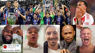 Famous Reaction on PSG Wins UEFA Champions League again! | PSG vs Arsenal 1-1 (PEN 4-3)  Reaction