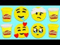 How to Make Cute Play Doh Emojis | Fun & Easy DIY Play Dough Arts and Crafts!