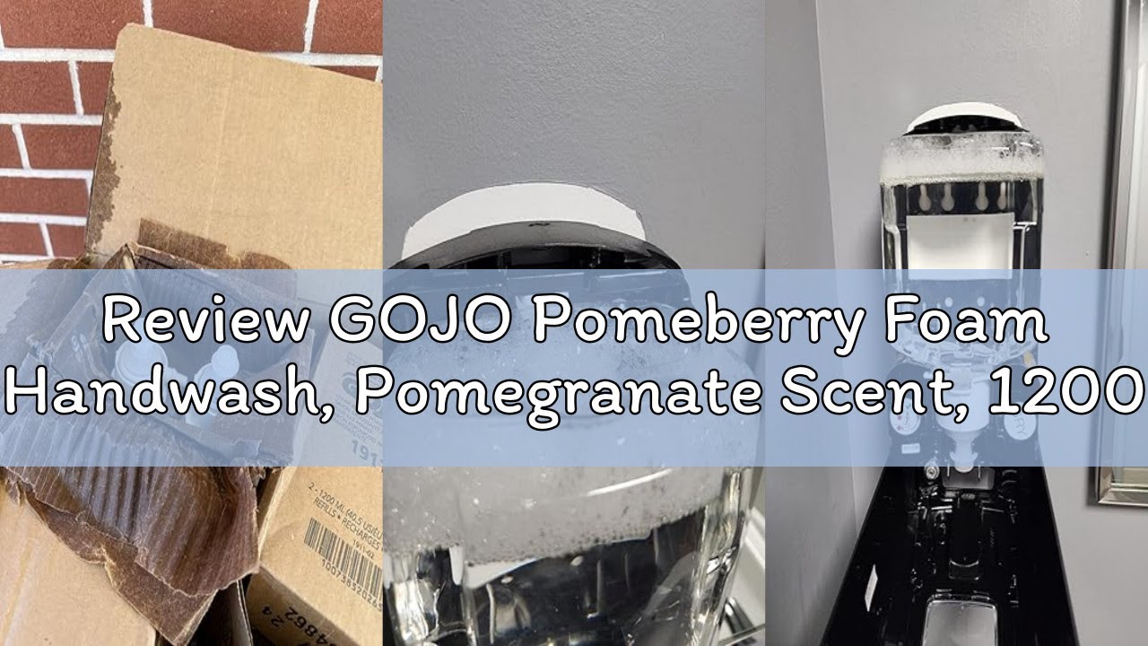 Review GOJO Pomeberry Foam Handwash, Pomegranate Scent, 1200 mL Hand Soap Refill LTX-12 Dispenser (P