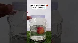 This is how you peel an Apple in 10 Seconds 🍎💨 #shorts #satisfying