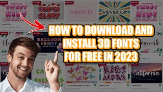 How to Download and Install 3D Fonts for Free in 2023 *With Link Download * screenshot 5