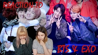 EXO &amp; BTS MOMENTS REACTION