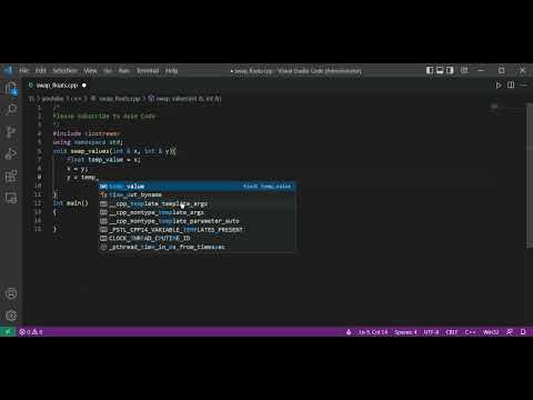 swap floats in C++