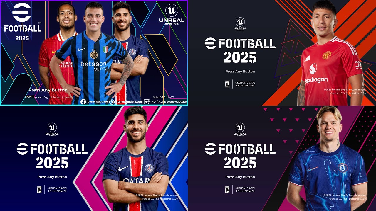 PES 2021 Menu eFootball 2025 CONCEPT V1.1 by PESNewupdate - YouTube