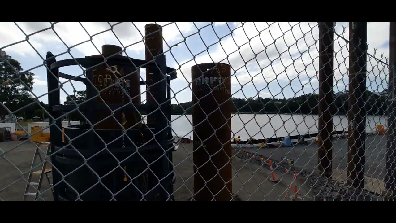 Nowra Bridge Construction Site (17 January 2021)