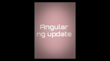 Angular#5 ng update commands to update to stable release or beta or pre-releaae version -short video
