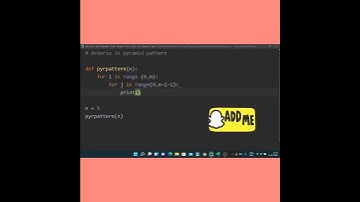 Print * in Pyramid pattern #python #codinginterview #shorts #patterns