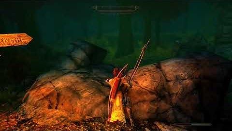 Skyrim Xbox One S. Beautiful Graphics part 2. Orc character with load order at the end of the video