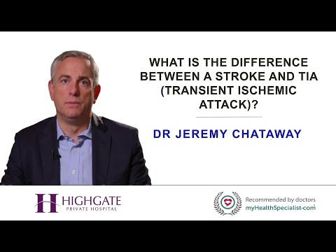 What is the difference between a stroke and TIA (transient ischemic attack)?