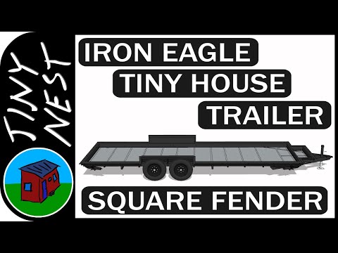 Square Fenders on Iron Eagle Tiny House Trailer 3D Models